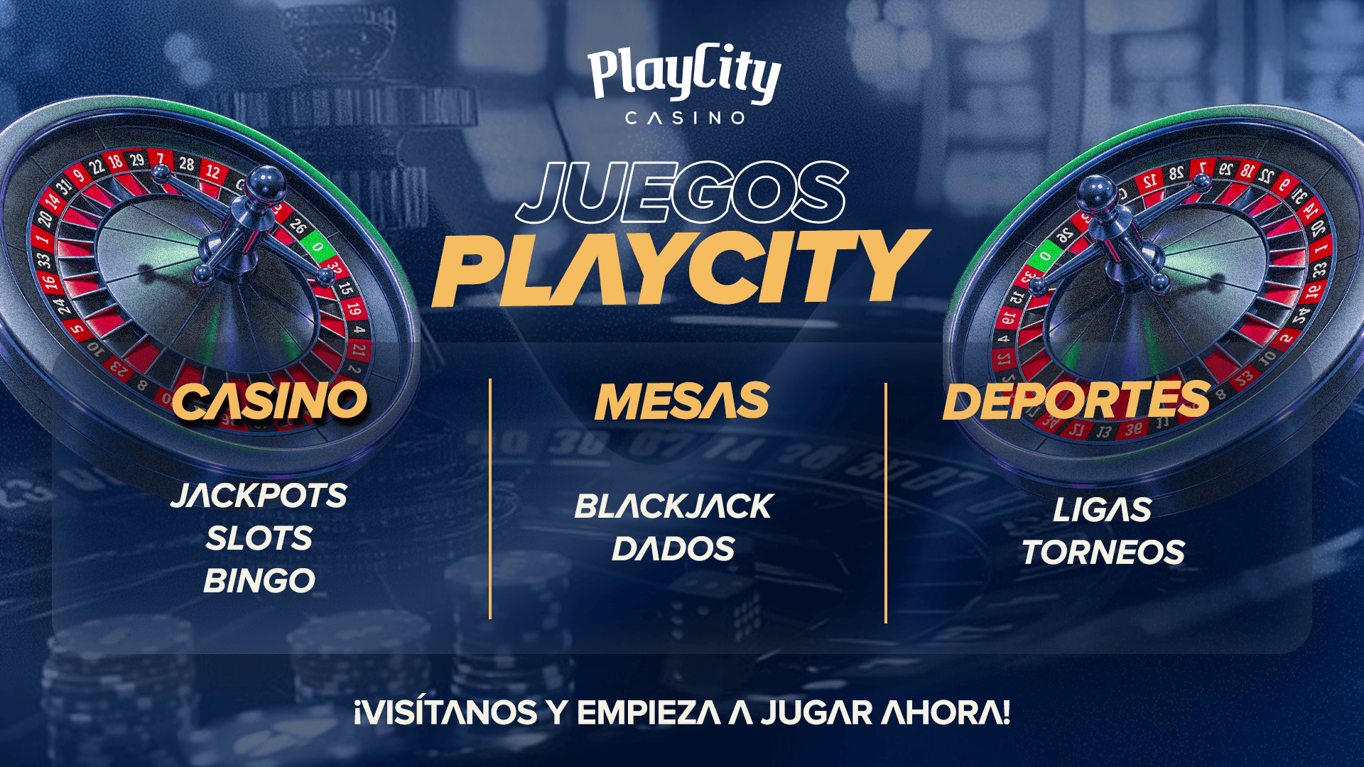 tipos de juegos en PlayCity Casino